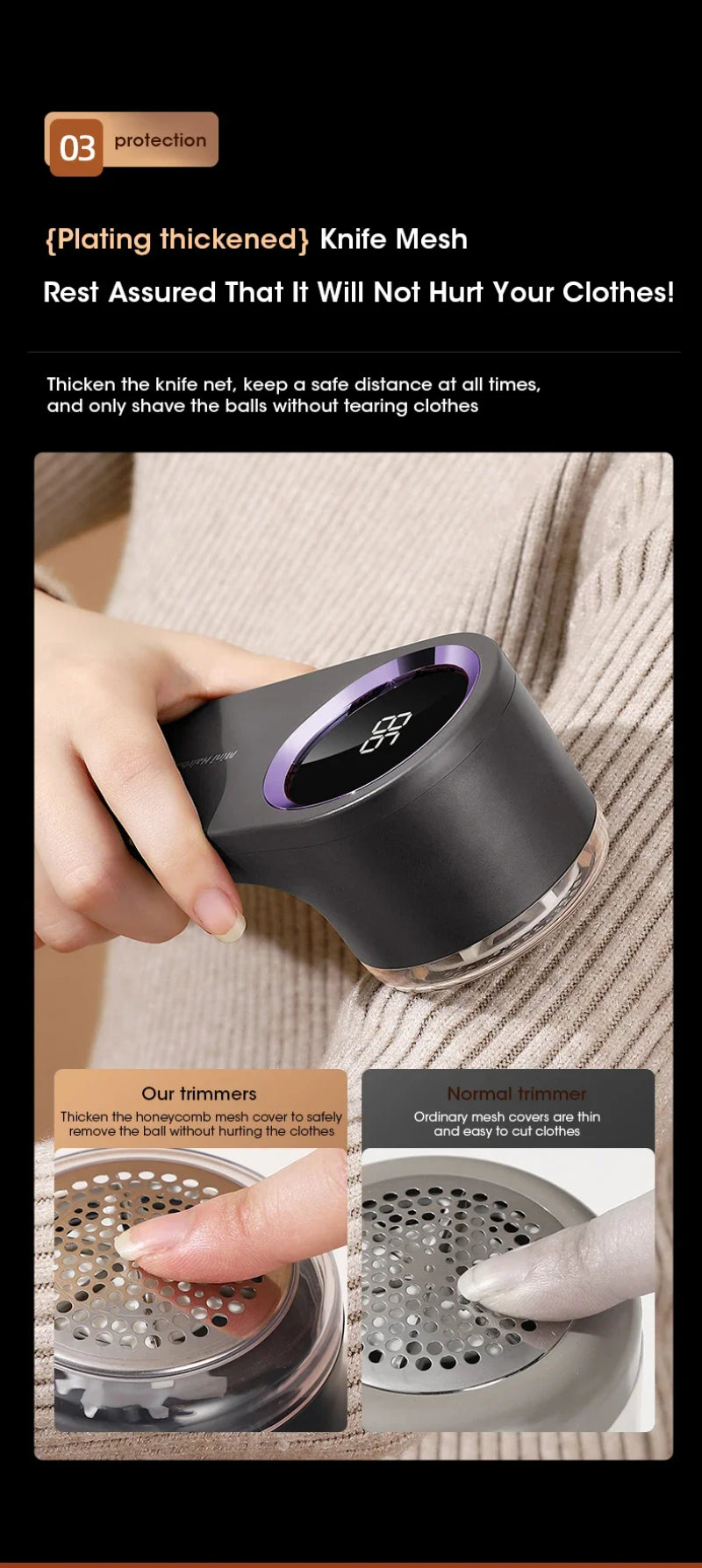 Adjustable shave height setting